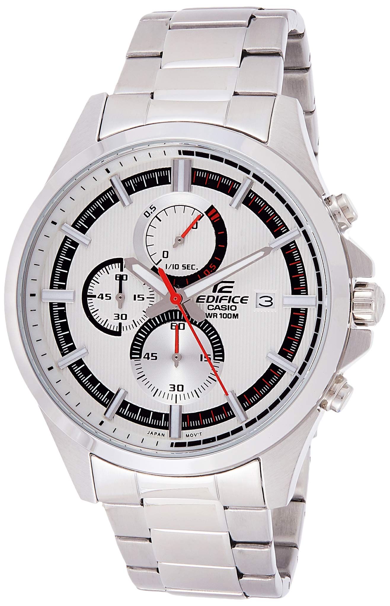 

Casio Casio Men s Edifice, серебристый, хронограф. серебряный