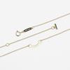 TIFFANY&Co. T Smile Mini Necklace 62617640 K18 yellow gold 2.28g Women Used