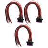 3 Pcs 16 Pin OBD2 Female Connector Cables 30cm J1962 OBDII Automotive Adapter Plug Diagnostic