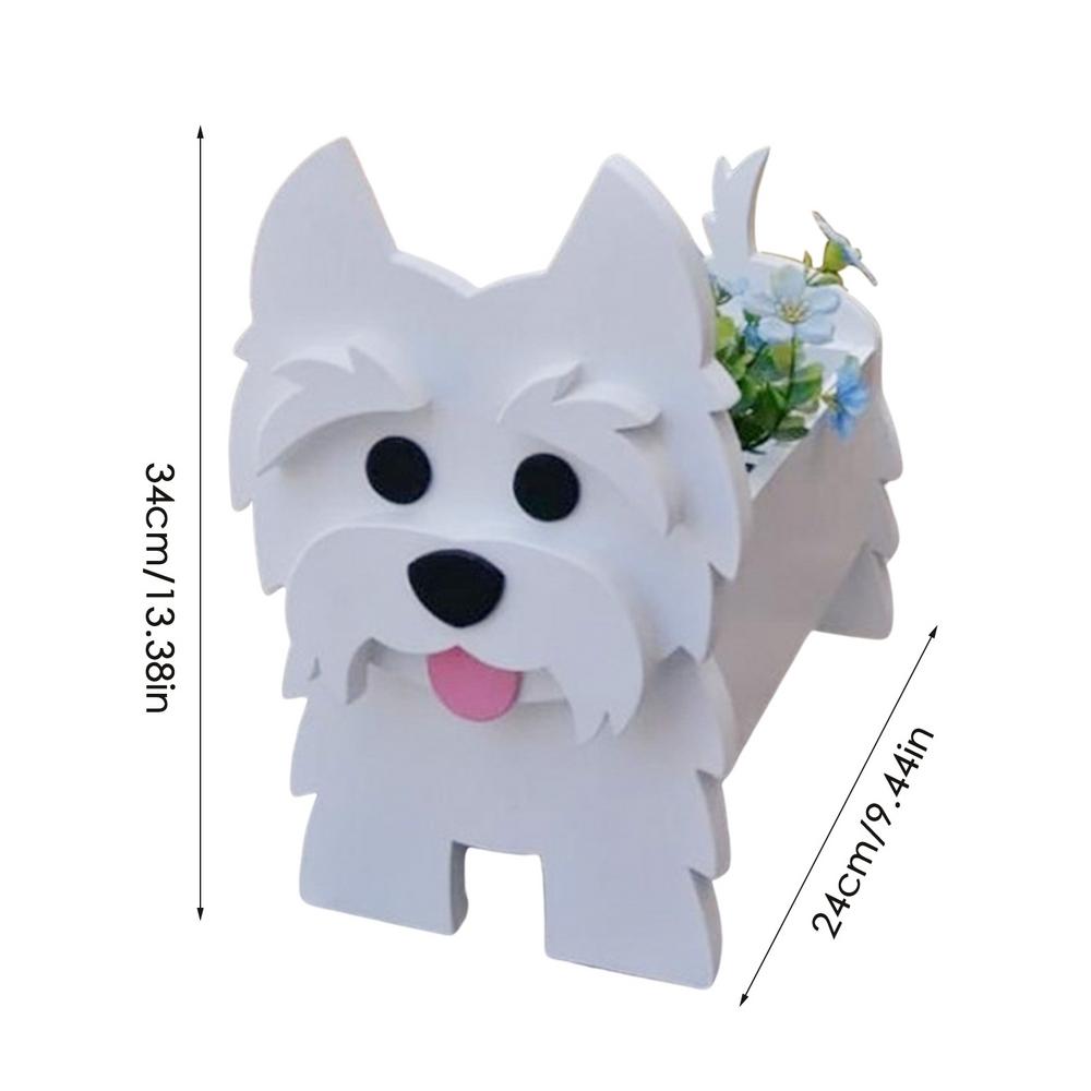 Niedliche Tierform Blumentopf PVC Haustier Hund Topfpflanze Garten Hof Dekoration Pflanzenbehälter Halter Für Außen Innen Pflanzen