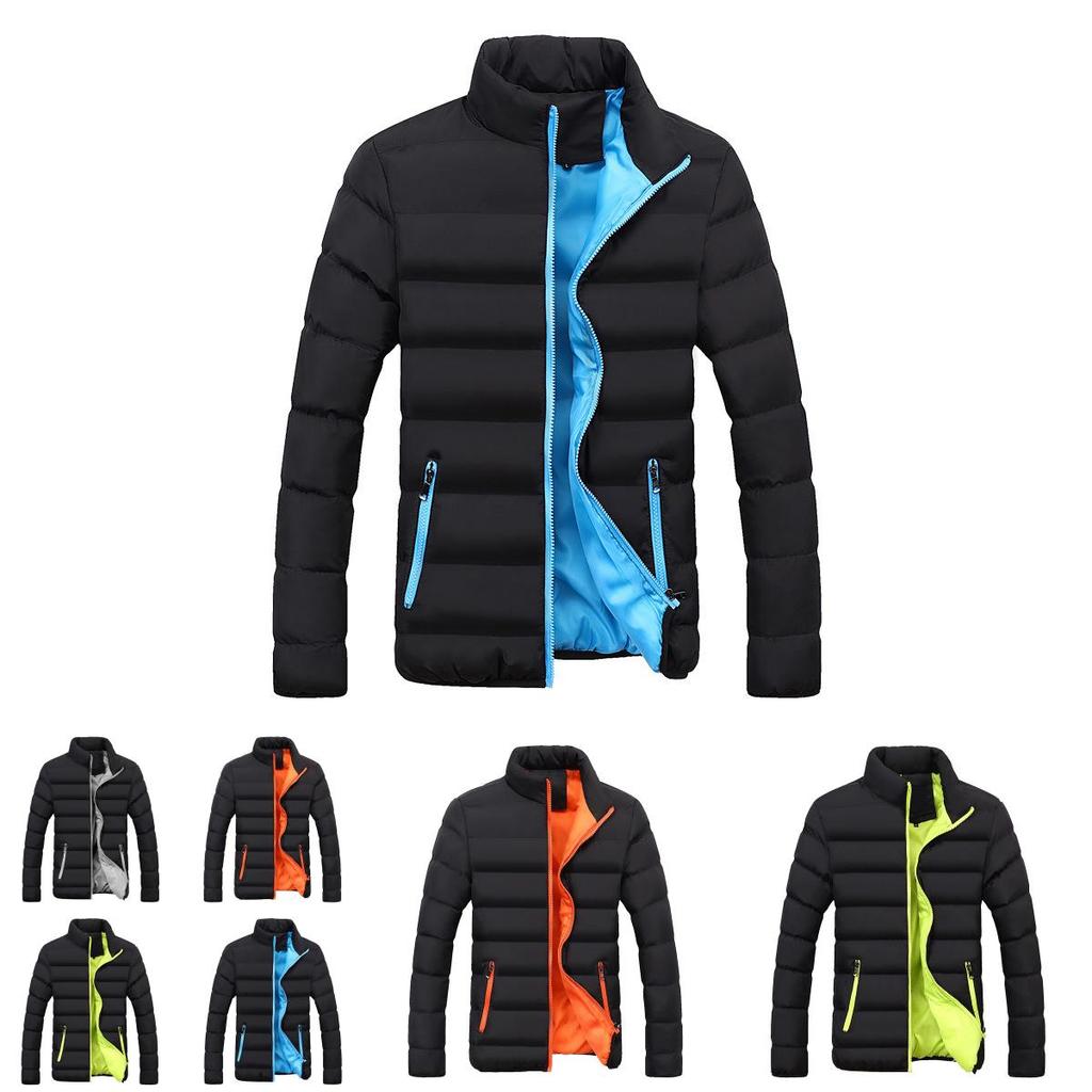 Men Fashion Jacket Winter Casual Thicken Warm Cotton Coat Tops Overcoat**