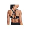 Under Armour Letter Print Breathable Sports Bra Women Underwear Black 1365231-001