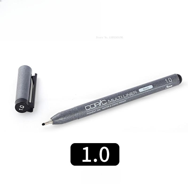 Japanese Colored Hook Line Pen Waterproof Art Supplies Anime Architectural Design Ink Tube Drawing Pen Watercolor Outline Marker