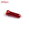 Bicycle Brake Cable End Caps Aluminum Alloy Colorful Set For Mountain Bike Maintenance
