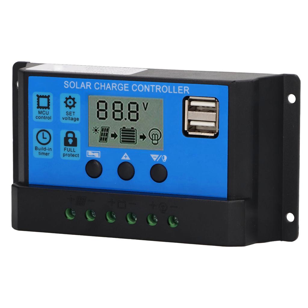 12V 24V Solar Panel Controller PWM Photovoltaic Regulator LCD Display MPPT Solar Charger 100A