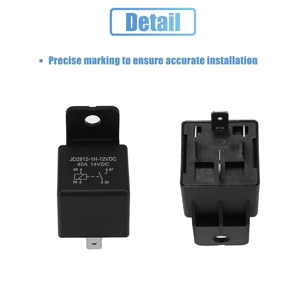 uxcell Electric Fan Relay Kit with 185'F ON-175'F Off Thread Inprobe 40A Radiator Electric