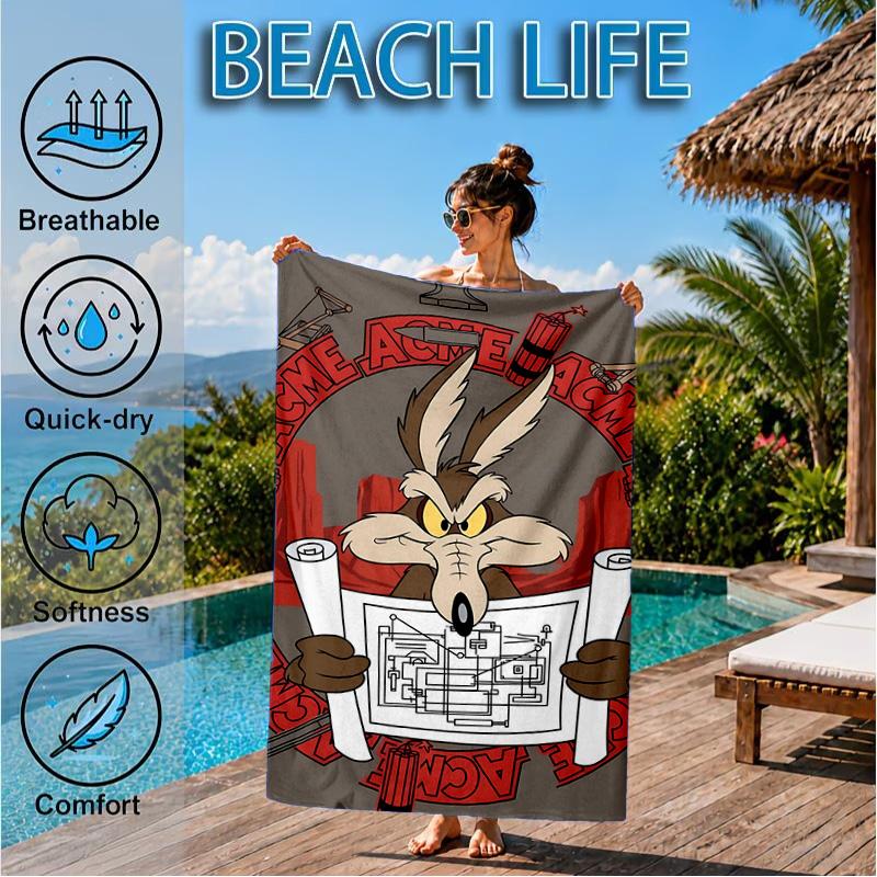 Taz-Mania Devil's Roar Beach Towel, Microfiber Beach Towel, Perfect For Pool, Beach, Travel, Home Decor Beach Party Fan Gifts