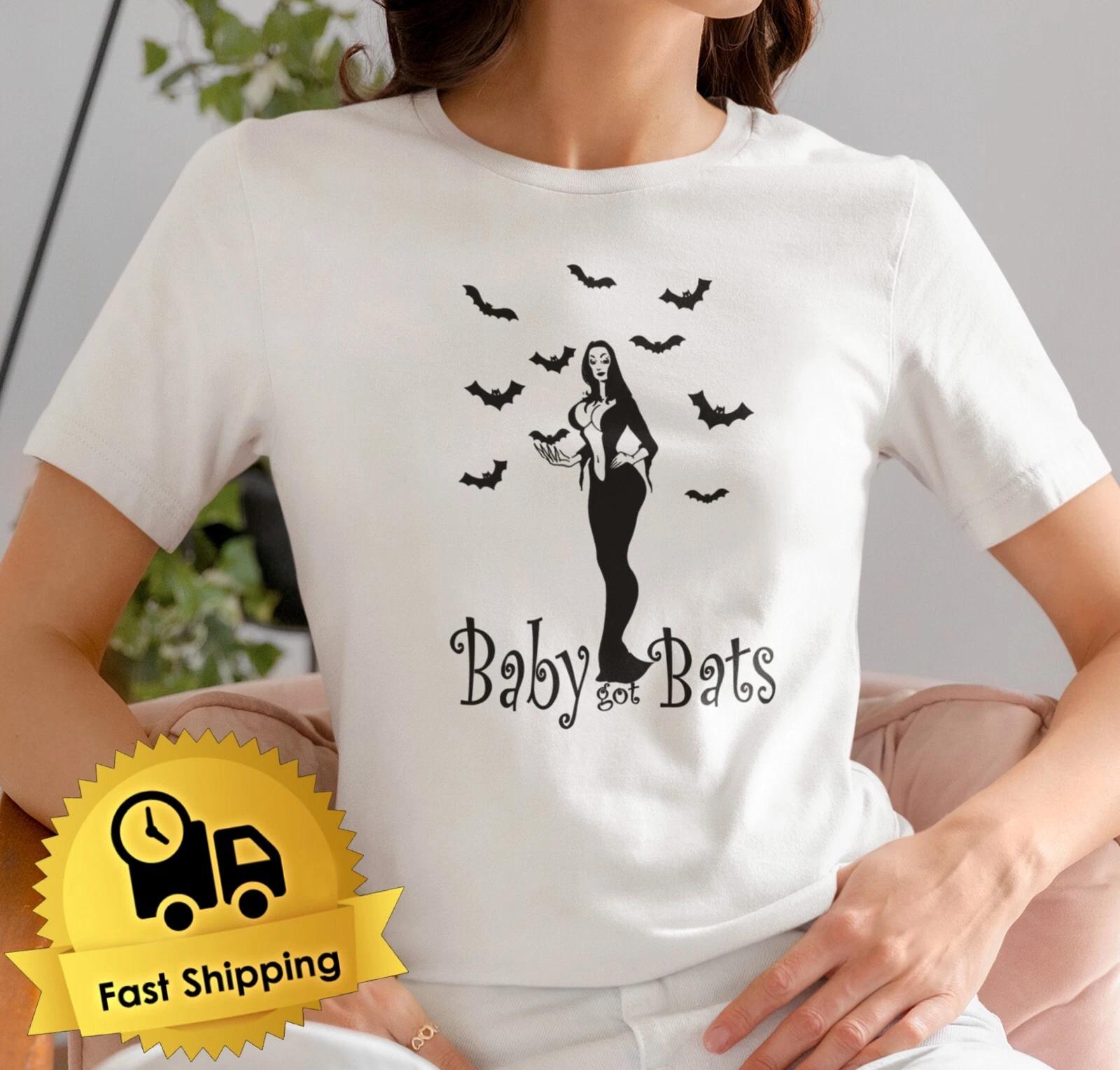 У малышки летучие мыши, Ретро-футболка на Хэллоуин, Винтажная футболка на Хэллоуин, Костюм на Хэллоуин XL