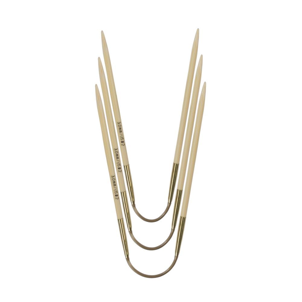 

addi CraSyTrio BAMBOO Гибкий двойной наконечник 24 см 560-2 (бамбук) (2,50 мм)