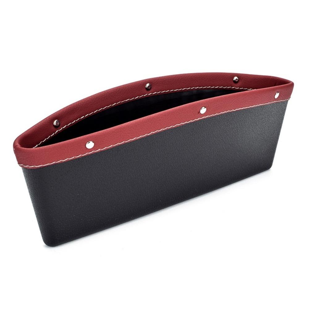 PU Leather Car Seat Slit Gap Storage Car Space Pocket Pouch Car Seat Gap Storage Bag Keys Glasses Car Accessories