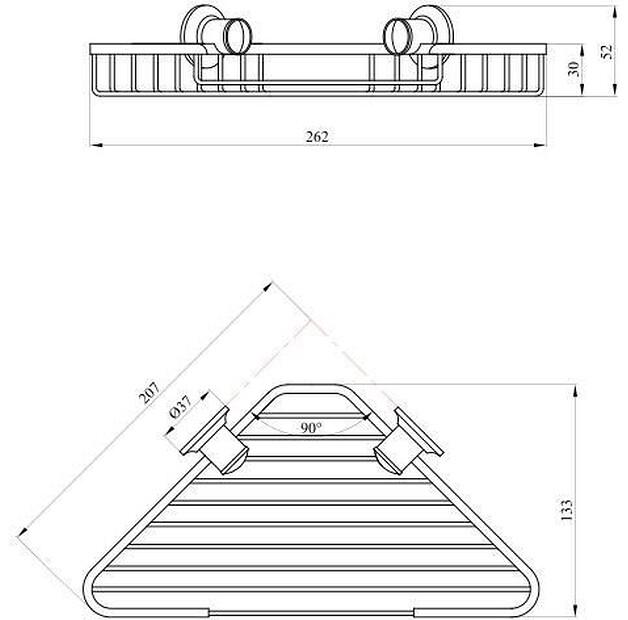 Мыльница Andex Classic 040CC для ванной комнаты