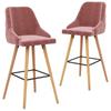 Day and Night - Day and Night Kitchen Stools 2 Units Pink Velvet