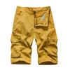 Men's Casual Color Outdoors Pocket Beach Work Trouser Cargo Shorts Pant