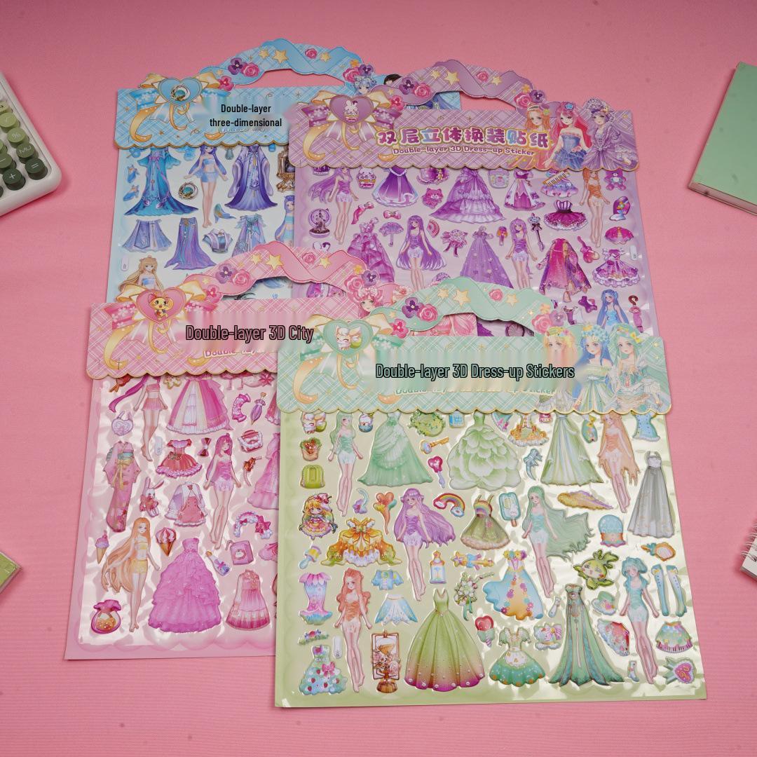 Charming Double-Layer Puffy Stickers for Kids – Cute & Stylish Design