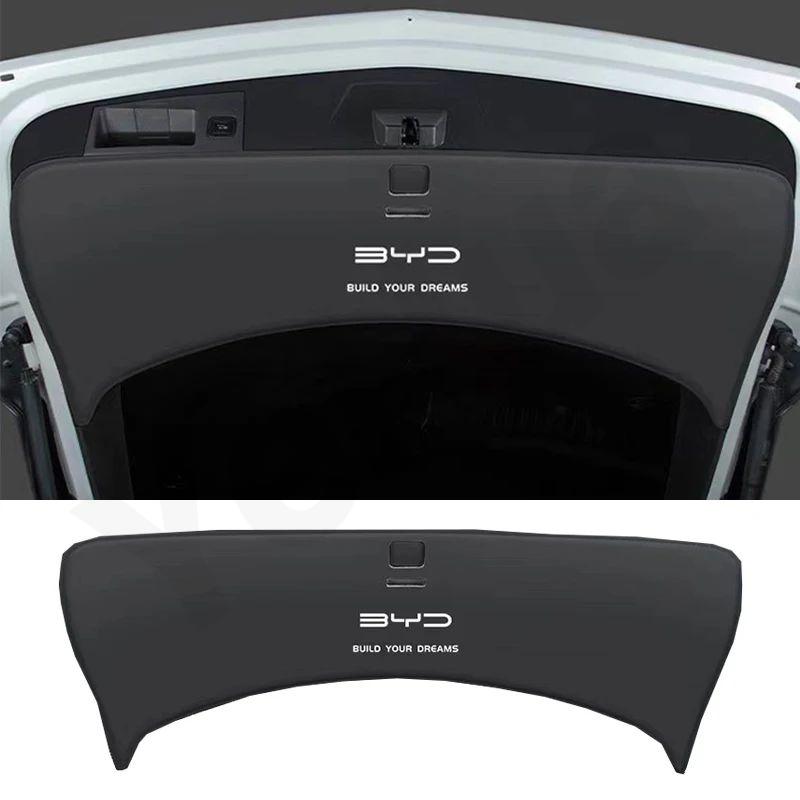 Für BYD ATTO 3 YUAN PLUS 2022 2023 Auto Gepäckraum Türschutz PU Leder Matte Kofferraummatte Innenraum Dekoration Pad