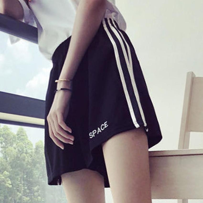 

Женские шорты для бега для йоги больших размеров с буквенным принтом, повседневные спортивные брюки с высокой талией для тренировок в тренажерном зале 2XL