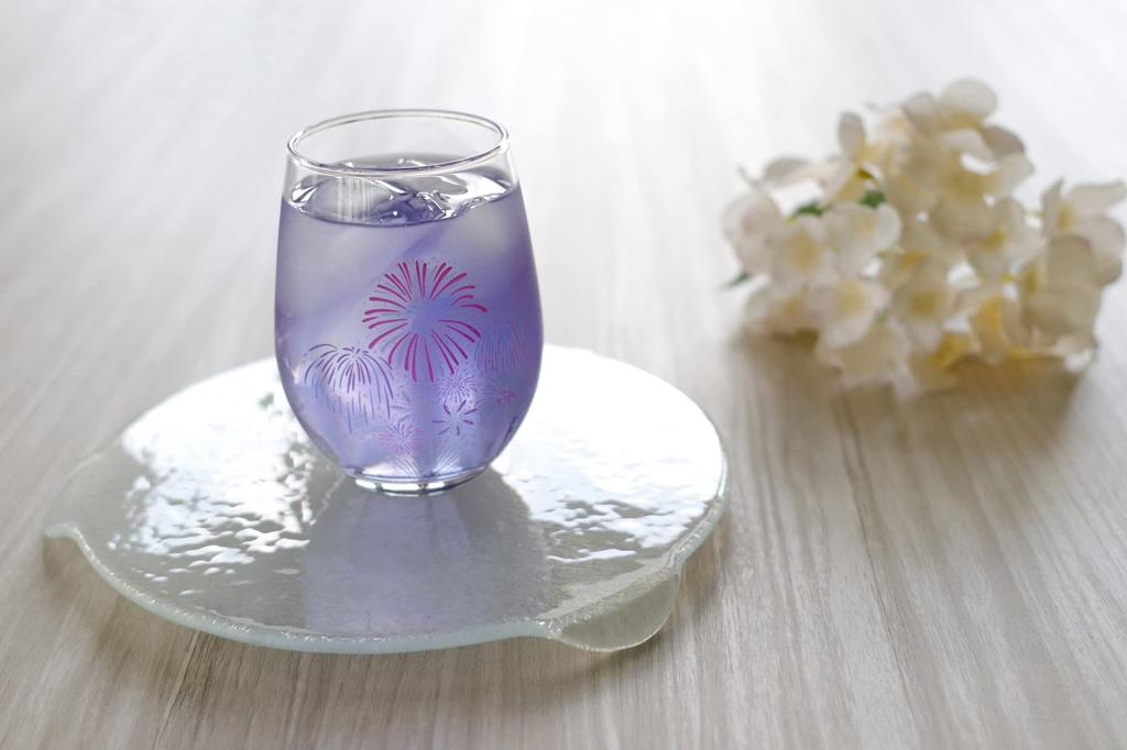 in Marumo Takagi Pottery Cool Fireworks Free Glass Pair Set Glass Pair Glass Fireworks Celebration Marriage Midyear Gift Gift Anniversary Change with