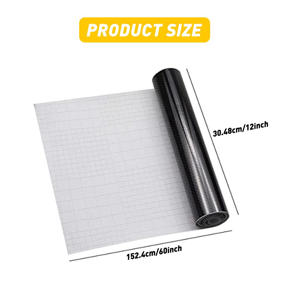 

60*12 inch Carbon Fiber Vinyl Wrap vehicles Car Stickers DIY Protective Film Auto Accessories Motorcycle Tablet Decal чорний