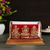 Gold Plated Idols | Laxmi Ganesh Murti & Ma Saraswati | Home Decor, Pooja Room, Study Table, Living Room & Office Decoration | Gift Item