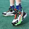 Grundschul-Basketballschuhe Jugend Beton Tatsächlicher Kampf Rutschfest Männliche Kinder Low-Top Drehknopf Sportschuhe