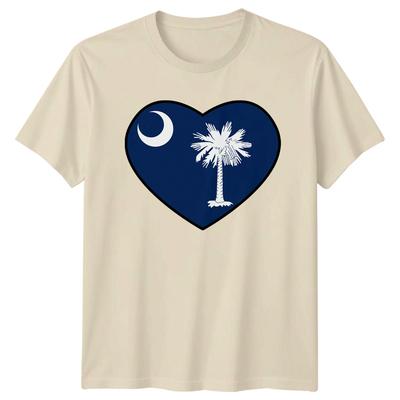 South Carolina Heart TShirt Palmetto State Pride Gift For Him And Her