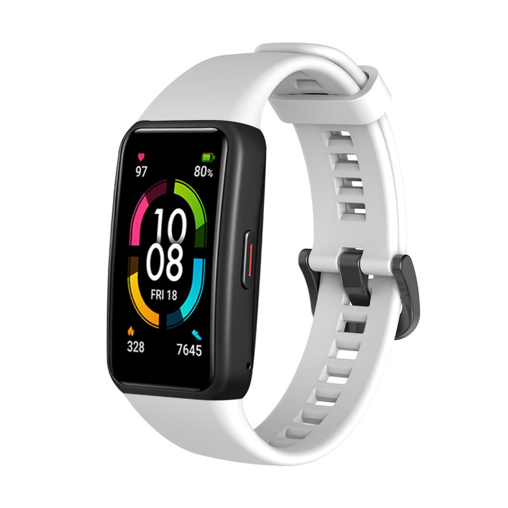 Sport Silicone Watch Band For Huawei Honor Band 6 Smart Watch Wristband Replacement Original Soft Strap For Huawei Band 6 Band