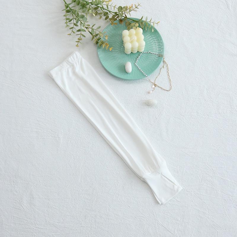 

Fruit Love Защитные от солнца длинные перчатки из тутового шелка - Дышащие, с дизайном без пальцев для вождения и езды на велосипеде One Size белый