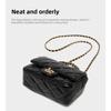 Bag Women's Small Fragrant Wind Metal Chain Rhombus Handbag Versatile One Shoulder Crossbody Medieval Women's Bag