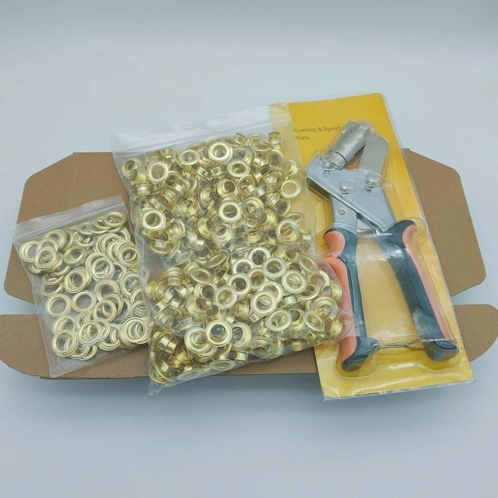 Effortless Eyelet Pliers Hand Press Hole Punch Pliers Magnetic Eyelet Setter  Camping