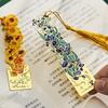 Vintage Van Gogh Oil Painting Metal Bookmark Reading Tool for Book Lovers Friends Student Awards Graduation Back To School Gift