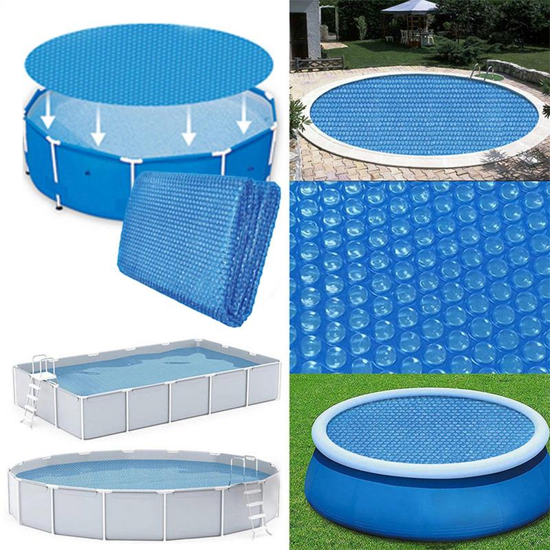Solar Pool Cover Swimming Pool Bubble Solar Cover Heat Retaining Blanket Wear-resistant Free Cutting Solar Cover for Sun Protect