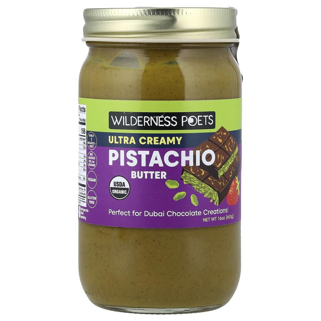 Wilderness Poets, Pistachio Butter, Ultra Creamy, 16 oz (453 g)