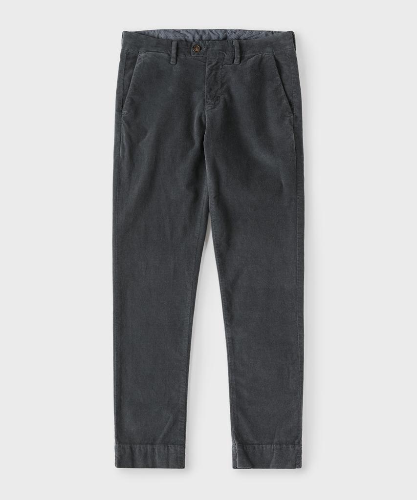PANICALE Charcoal Brushed Cotton Regular Fit Pants