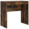 Desk with Drawers and Shelf 2 pcs Smoked Oak
