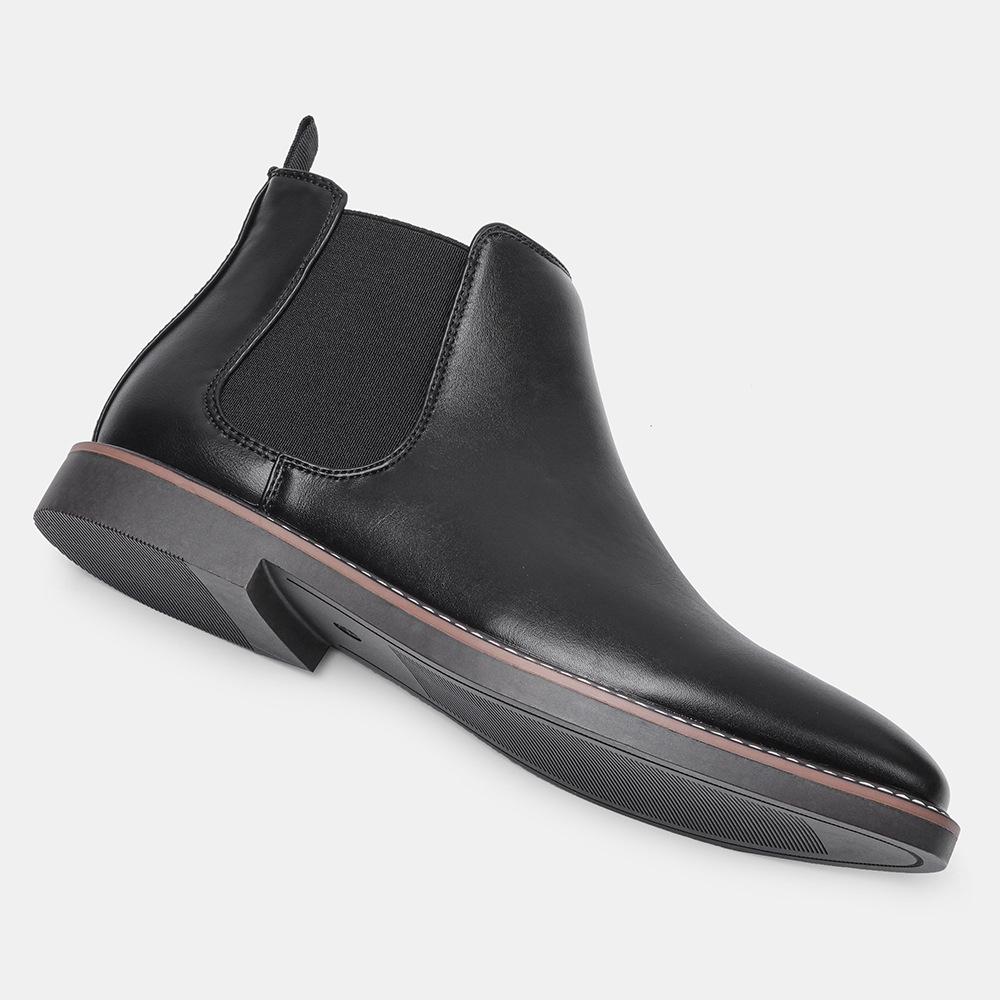 Herren Übergröße Britische Chelsea Boots - Retro Mode Geriebene Farbe Knöchelschuhe