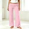 Pantaloni da Yoga da Donna a Pieghe Gamba Larga - Vestibilità Larga Casual per Palestra, Yoga e Uso Quotidiano