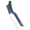 Multi-functional Cleaning Brush: Bathroom & Kitchen Three-in-One Tool for Gaps, Windows, and Hair Removal.