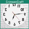 Wall Anti Reverse Clock Modern Backwards Time Run Counter Clockwise Wall Watch