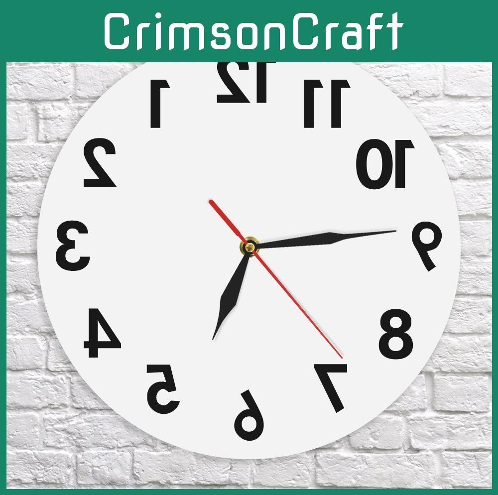 Wall Anti Reverse Clock Modern Backwards Time Run Counter Clockwise Wall Watch