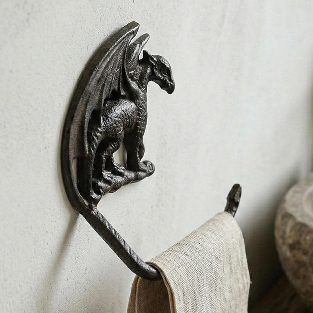 Cast Towel Rack, Wall Mounted Decorative , Hook, Holder, Novelty Hanging Rack