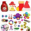 Christmas Gift Stress Relief Toy Set Squishy Toys for Anxiety Relief Random Color Accessories and Bag