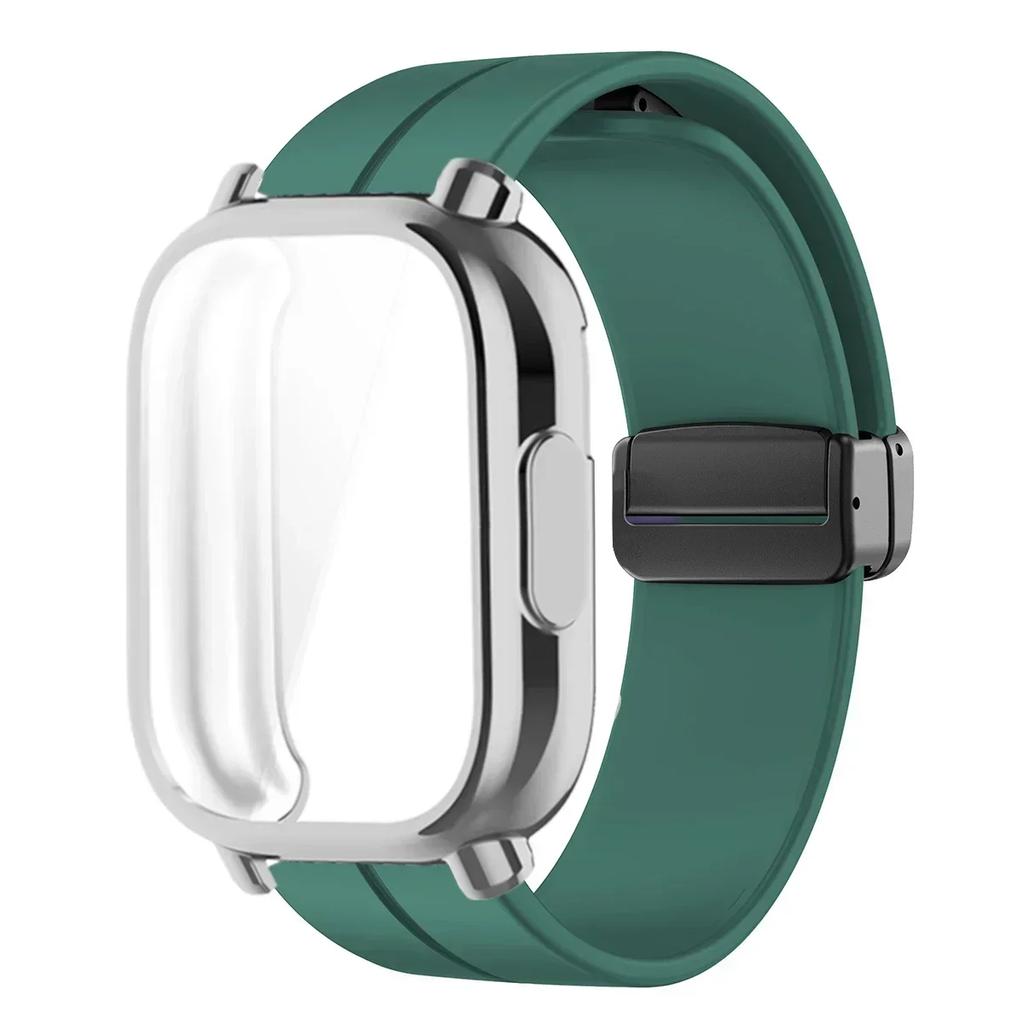 Silicone Strap +Case For Xiaomi Redmi Watch 5 Lite Magnetic Smart Watch Wrist Men Band And Case For Redmi Watch 5 Active