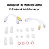 Outdoor POE Splitter 2 in 1 Networking Connector POE Splitter for Networking Monitoring System RJ45 Connector Splitter