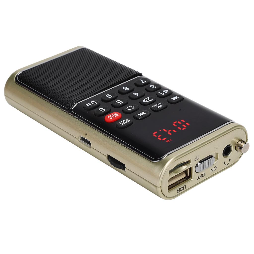 L‑338 Portable FM Radio Portable Multifunctional Radio Player for Memory Card U Disk Home Supplies
