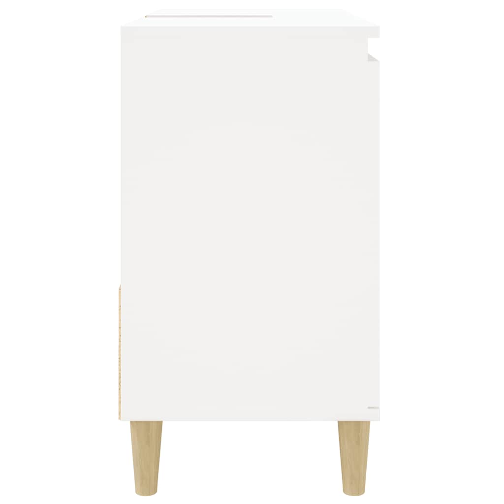 Vidaxl Bathroom Cabinet, White, 65X33X60 Cm, Wood-Based Material