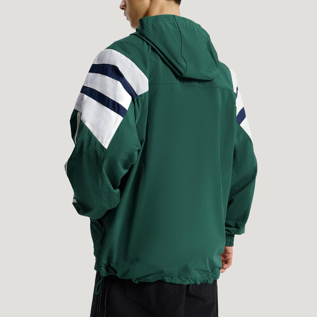 adidas Originals Windbreaker Santiago Loose Striped Sports Hooded Long Sleeve Jacket Men Jacket KW4810
