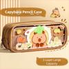 Cute Capybara Pencil Case Aesthetic Pen Pouch Durable Girls Stationery Pen Bag  Gifts