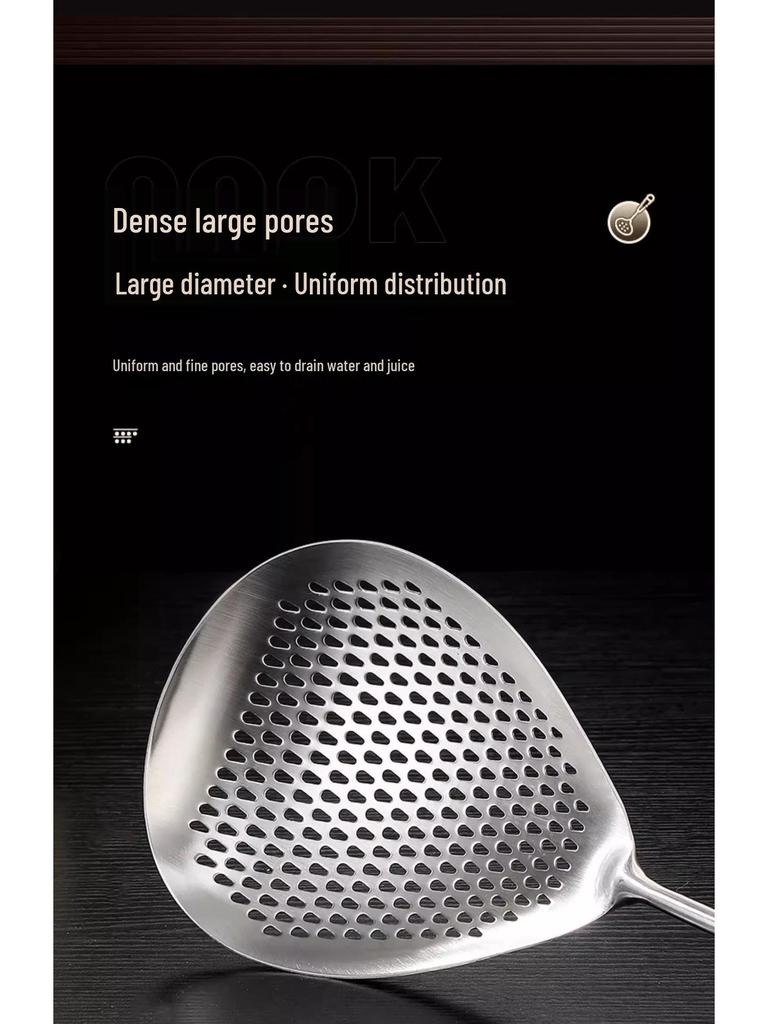 Edelstahl-Nudelsieb mit langem Griff für den Haushalt - Große & kleine Größen zum Abschöpfen von Knödeln & Abtropfen von Sichuan-Pfefferöl