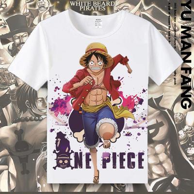 ONE PIECE Tričko Luffy Sauron Potisk Oblečení Anime Periferie Tričko s Krátkým Rukávem Volný Příliv Pohodlné Y2K