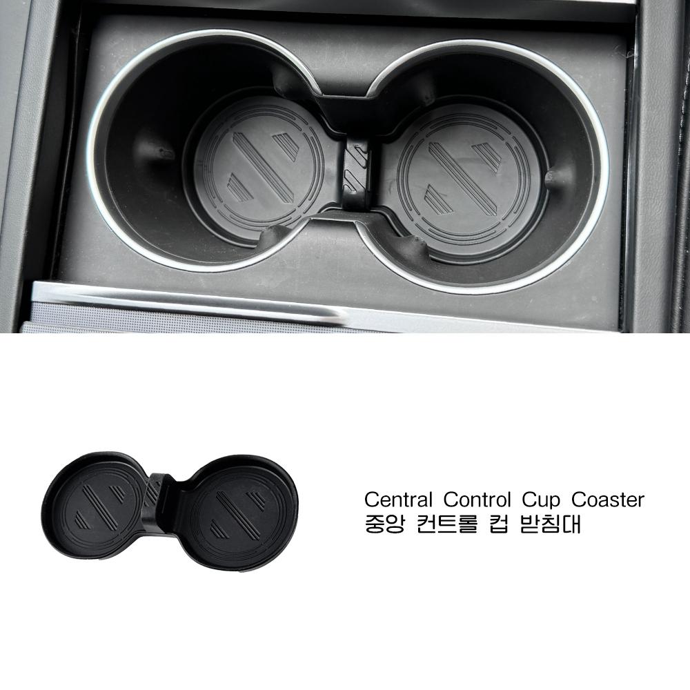 Interior Console Organizer Storage Tray Armrest Box Secret Privacy Holder Coaster Mat For Tesla Model 3 Highland 2024 2025 2026